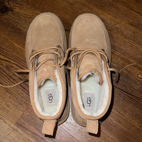 Like New UGG Chesnut Chukka Treadlite Plush Wool Sockliner Boots Mens Size 10 - Picture 7 of 12